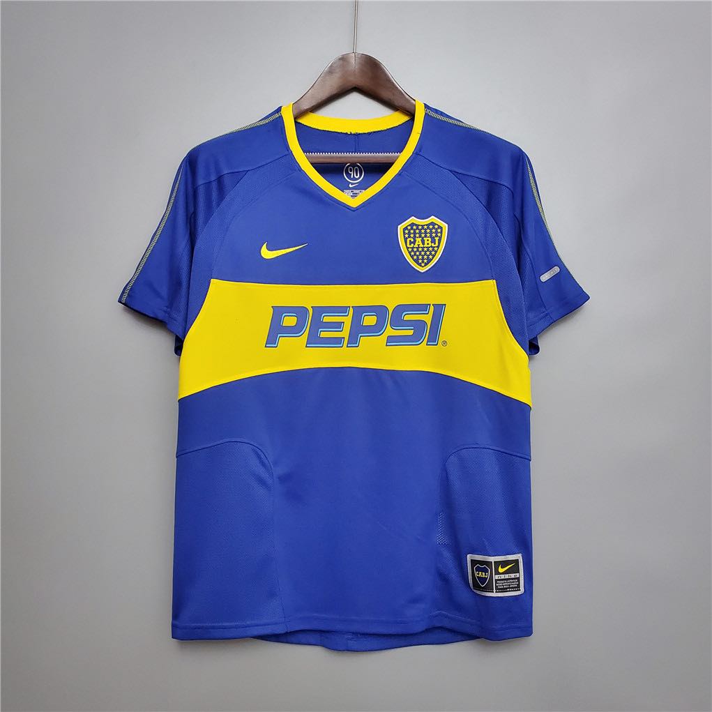 Boca Juniors 2003/04 Vintage Retro Home Jersey - Concept Kits