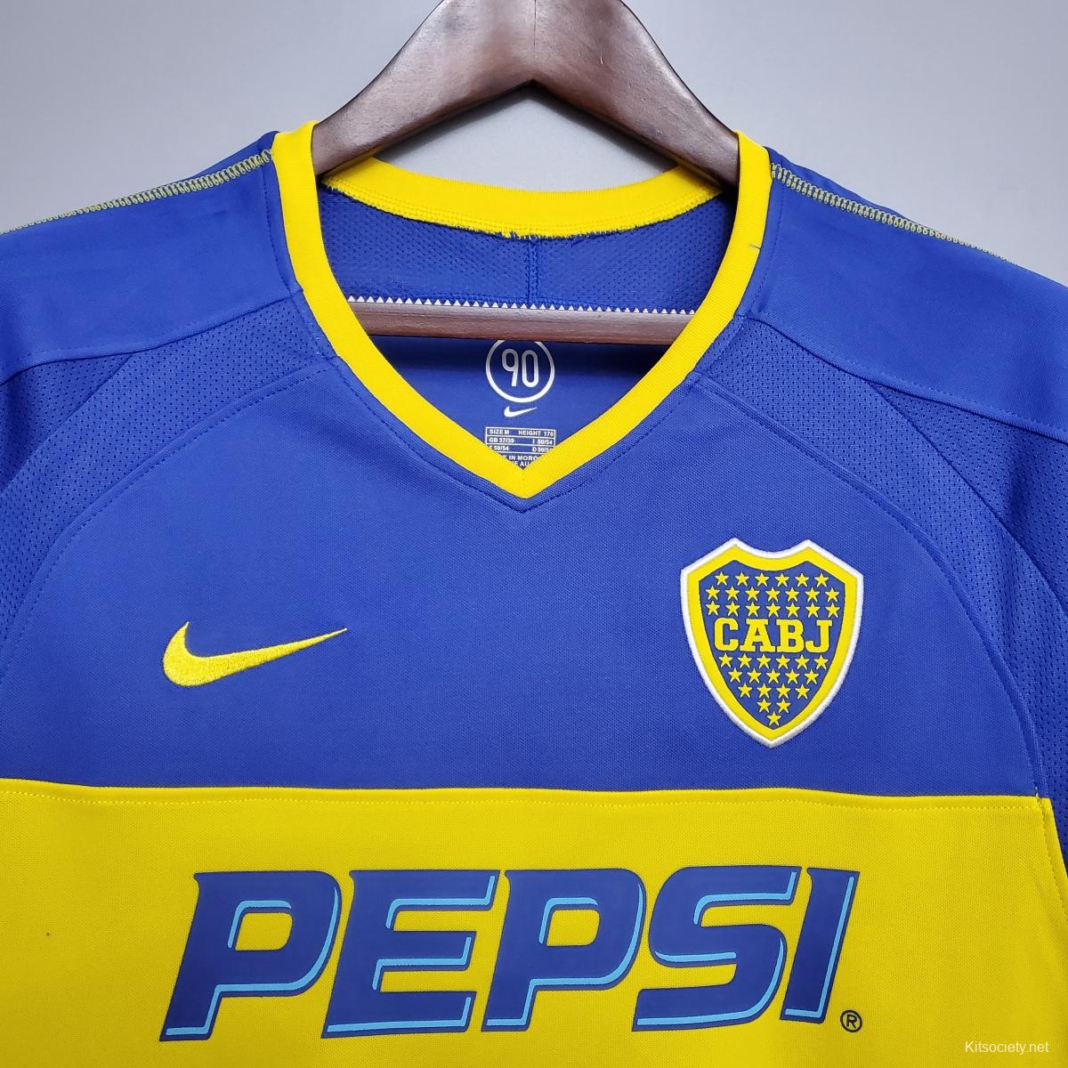 Boca Juniors 2003/04 Vintage Retro Home Jersey - Concept Kits