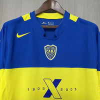 Boca Juniors 2005/06 Vintage Retro Blue/Yellow Home Jersey