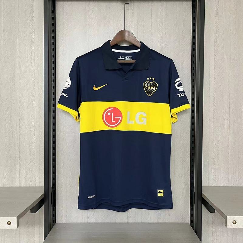 Boca Juniors 2009/10 Vintage Retro Black Home Jersey