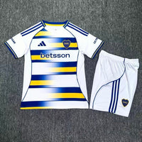 Boca Juniors 2026 White/Blue/Yellow Third Kids Jersey Set