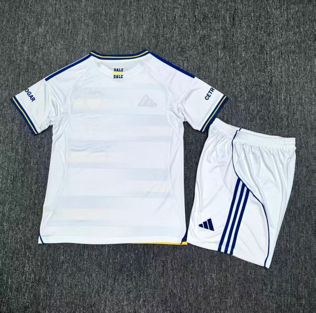 Boca Juniors 2026 White/Blue/Yellow Third Kids Jersey Set