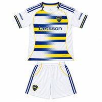 Boca Juniors 2026 White/Yellow/Blue Third Kids Jersey Set