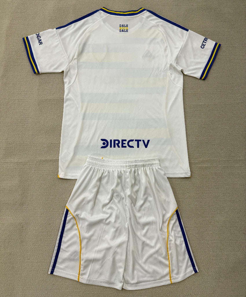 Boca Juniors 2026 White/Yellow/Blue Third Kids Jersey Set