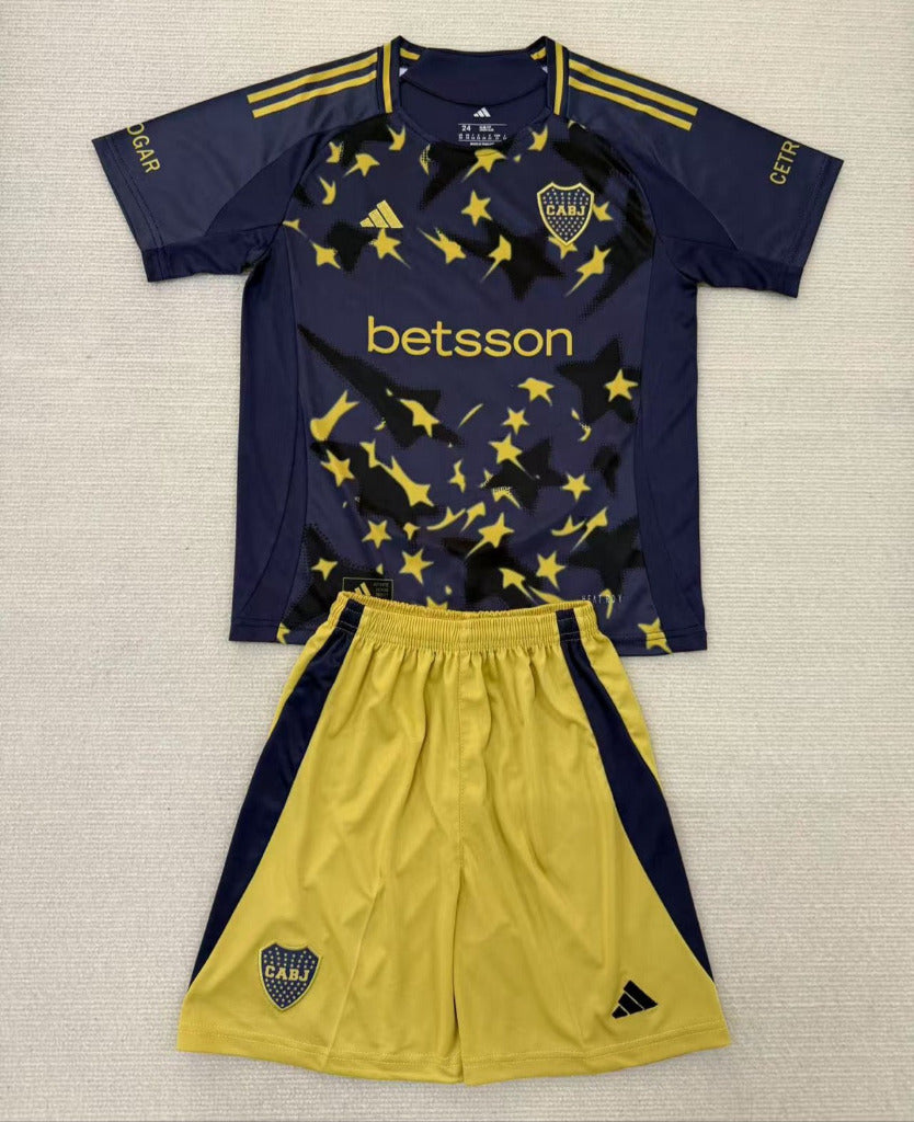 Boca Juniors 25/26 Dark Navy 4th Away Kids Kit - Concept Kits