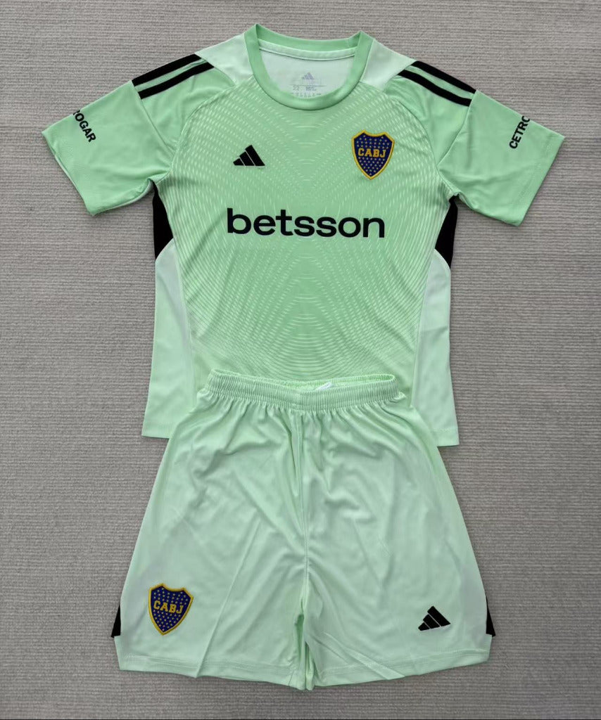 Boca Juniors 25/26 Green Goalkeeper Kids Kit - Concept Kits
