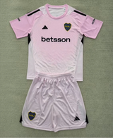 Boca Juniors 25-26 Light Pink Goalkeeper Kids Jersey Set