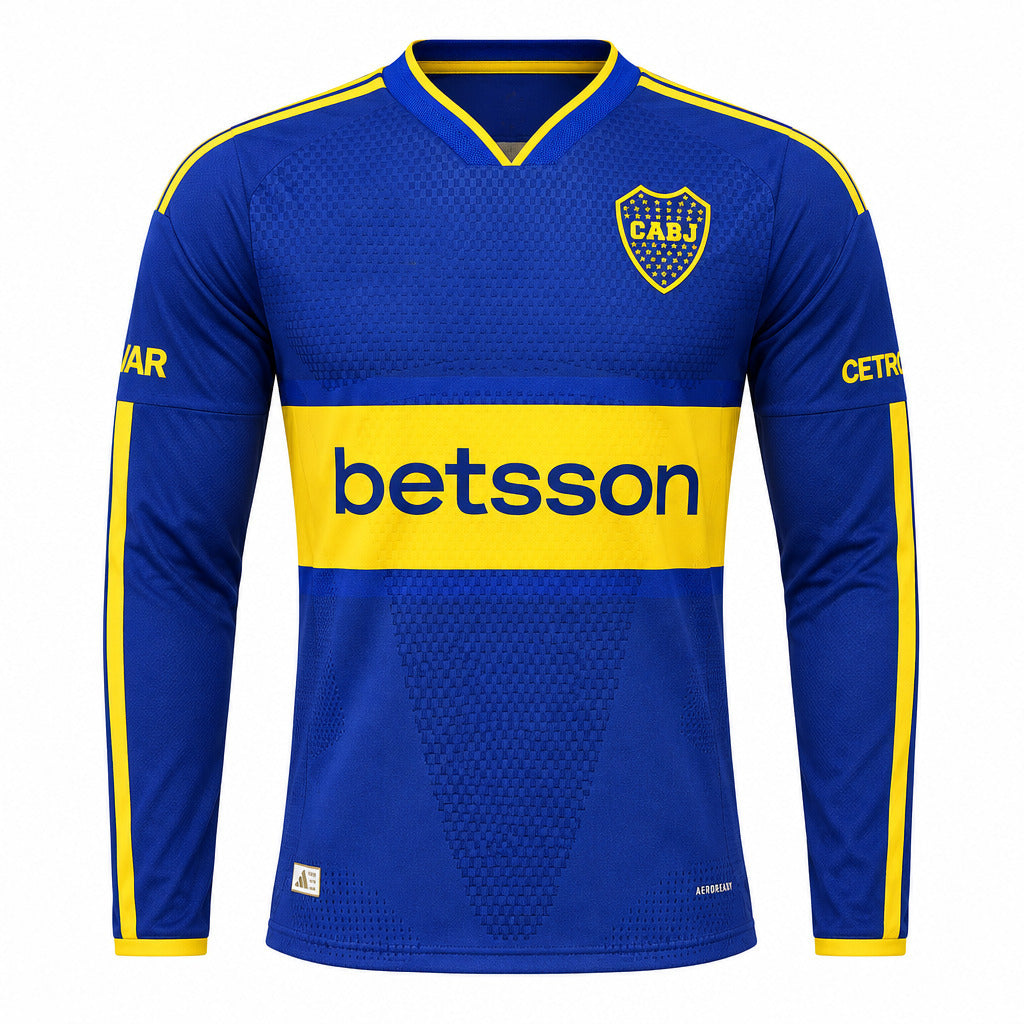 Boca Juniors 26/27 Royal Blue/Yellow Home Long Sleeves Player Version Jersey