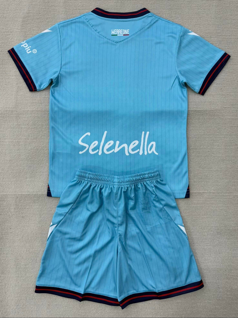 Bologna 25/26 Blue/Black Third Kids Jersey Set