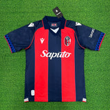 Bologna 26/27 Vertical Red/Blue Stripes Home Jersey
