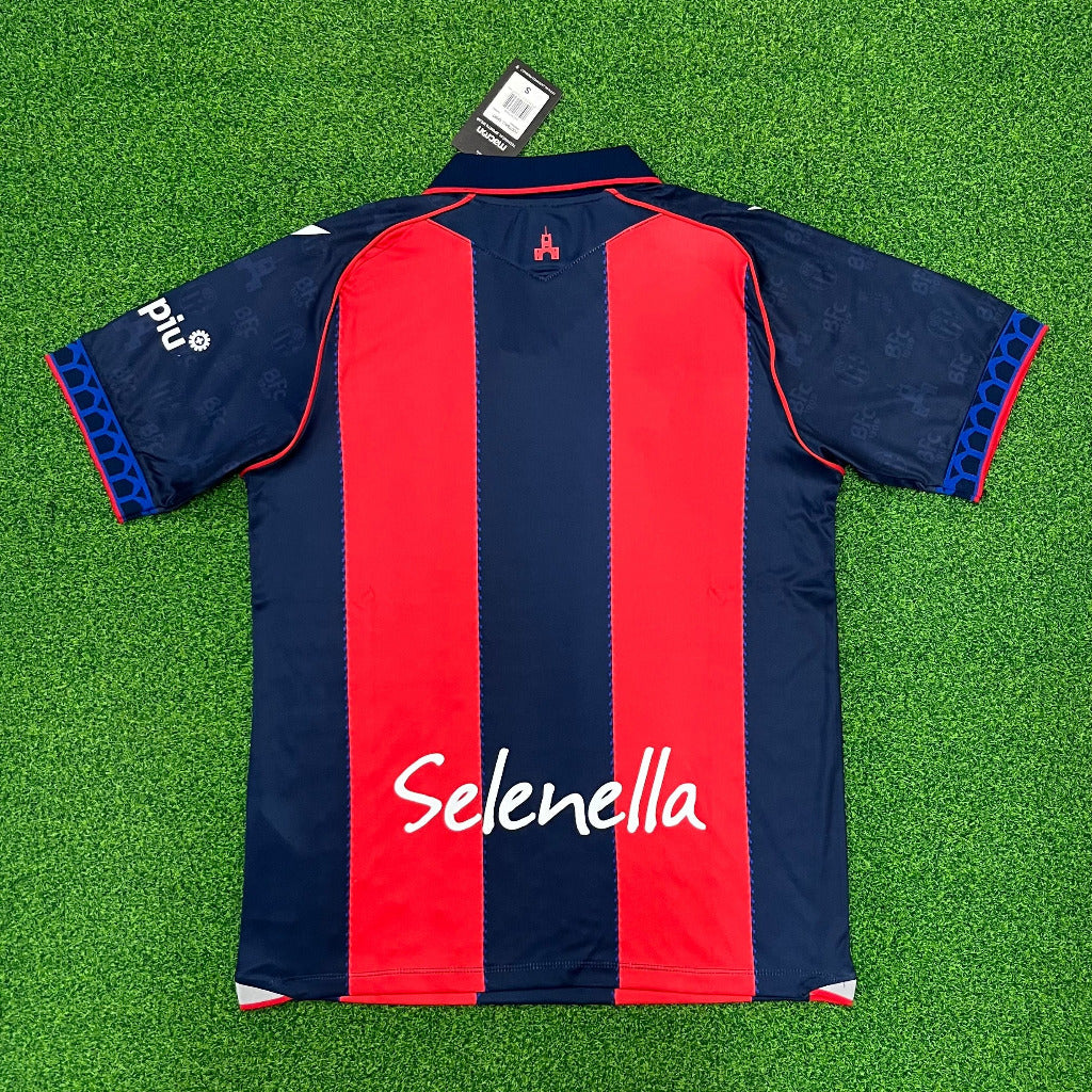 Bologna 26/27 Vertical Red/Blue Stripes Home Jersey