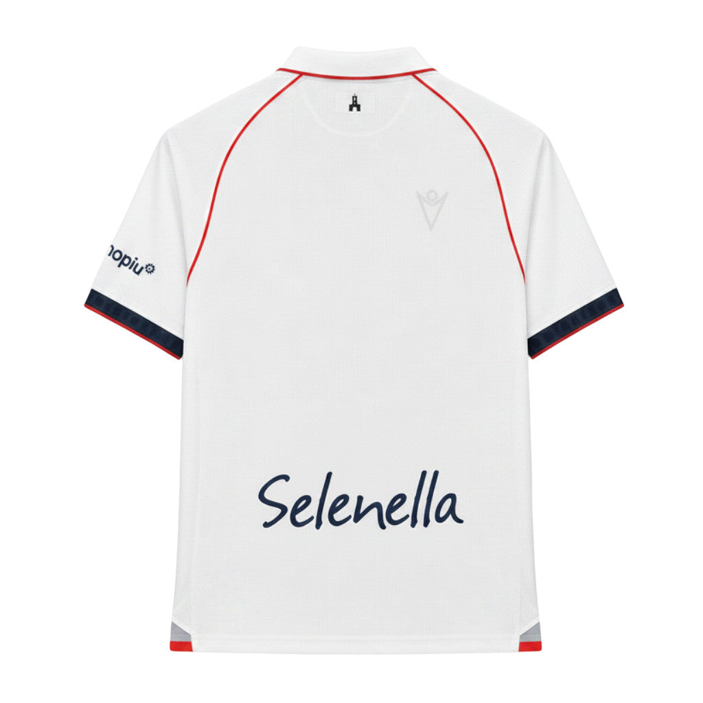 Bologna 26/27 White/Red Trim Away Jersey
