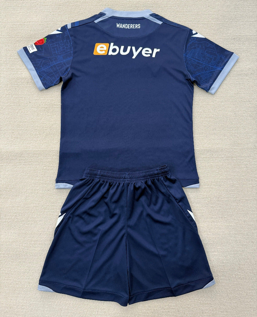 Bolton 25/26 Navy Blue Away Kids Jersey Set