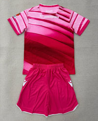 Bolton 25/26 Red/Pink Third Kids Jersey Set
