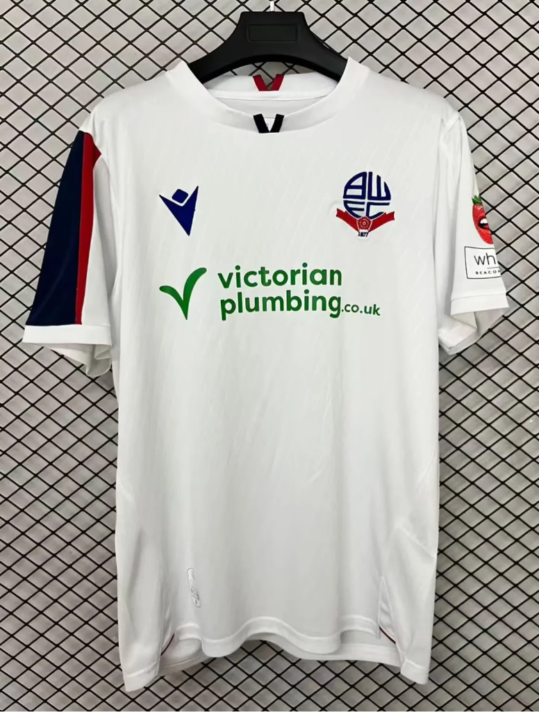 Bolton 26/27 White/Red/Black Home Jersey