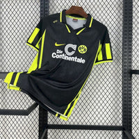 Borussia Dortmund 1996/97 Vintage Retro Black Away Jersey