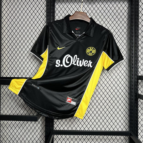 Borussia Dortmund 1998/00 Vintage Retro Black Away Jersey