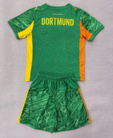 Borussia Dortmund 25/26 Green Goalkeeper Kids Jersey Set