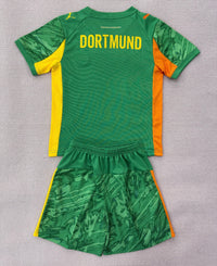 Borussia Dortmund 25/26 Green Goalkeeper Kids Jersey Set