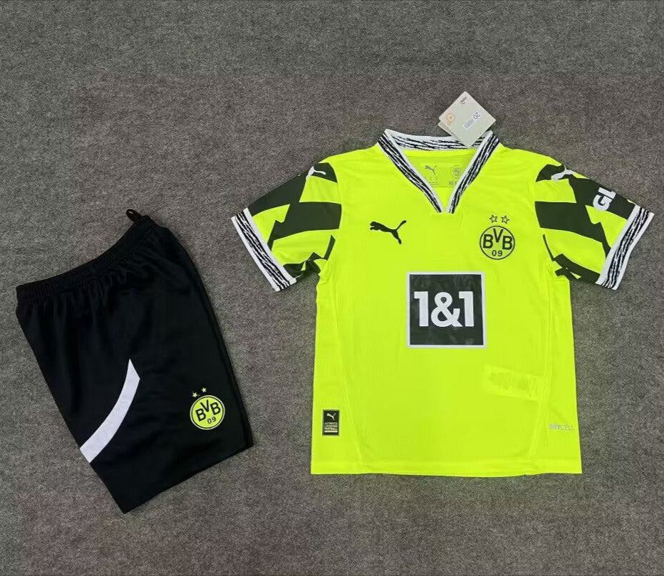 Borussia Dortmund 25/26 Green Special Kids Jersey Set