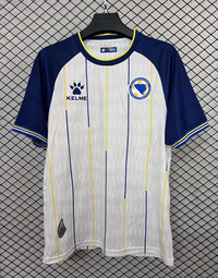 Bosnia and Herzegovina 26/27 World Cup White/Blue/Yellow Trim Away Jersey