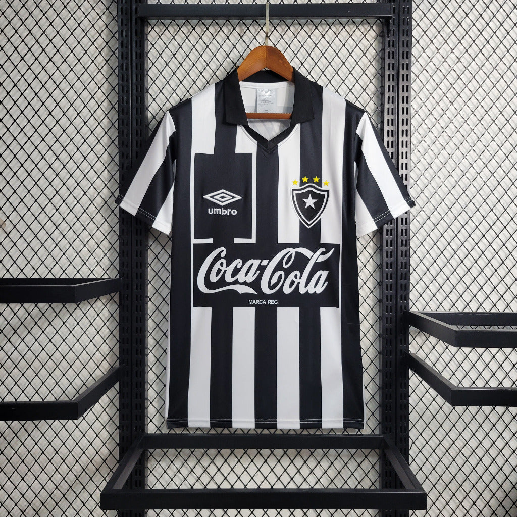 Botafogo 1997 Retro Version Black/White Home Jersey