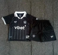 Botafogo 25/26 Black Away Kids Jersey Set