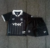 Botafogo 25/26 Black Away Kids Jersey Set