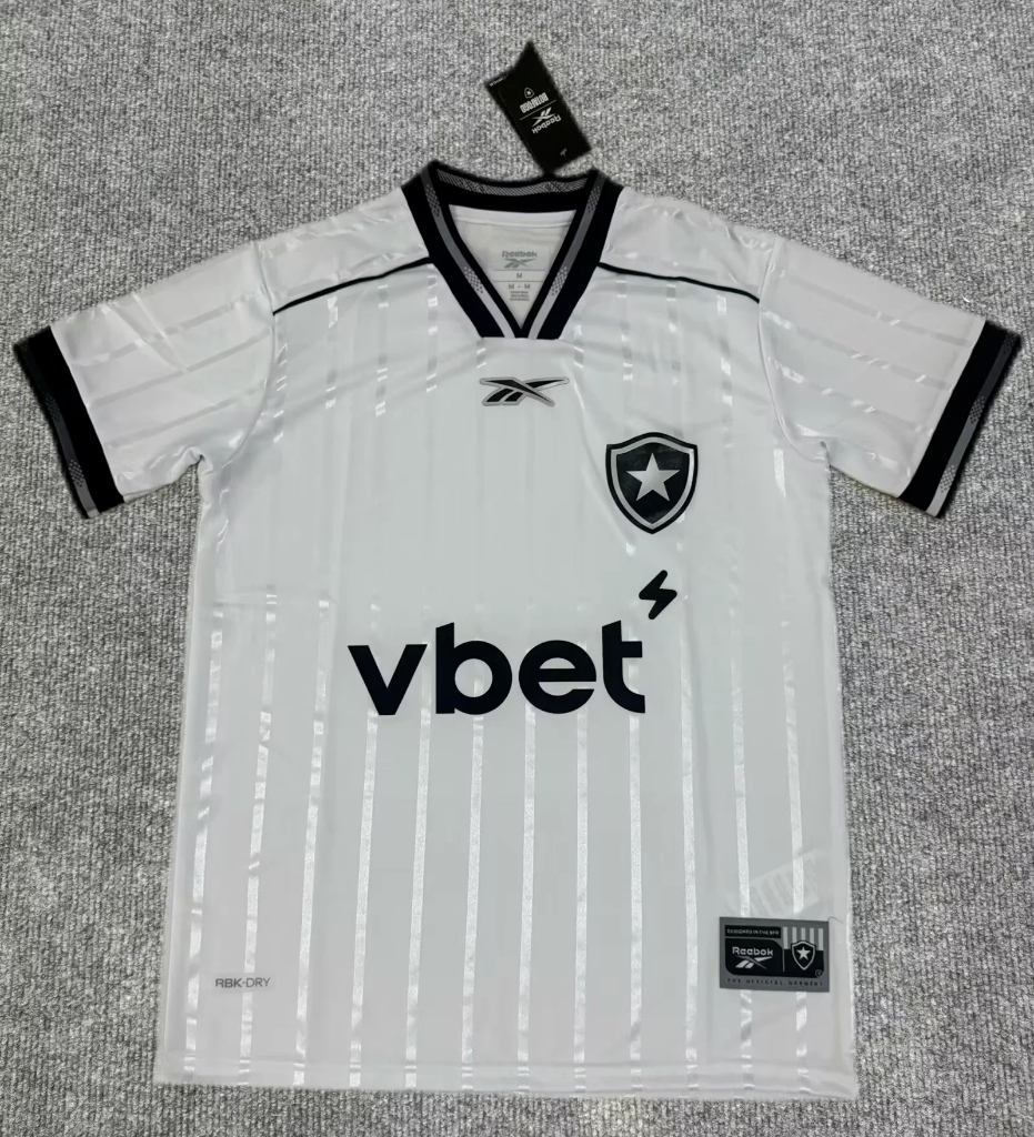 Botafogo 25/26 White/Black Away Jersey