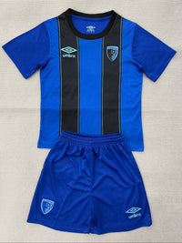 Bournemouth 25/26 Blue/Black Away Kids Jersey Set