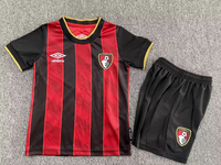 Bournemouth 25/26 Red/Black Home Kids Jersey Set