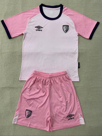Bournemouth 25/26 White/PinkThird Kids Jersey Set