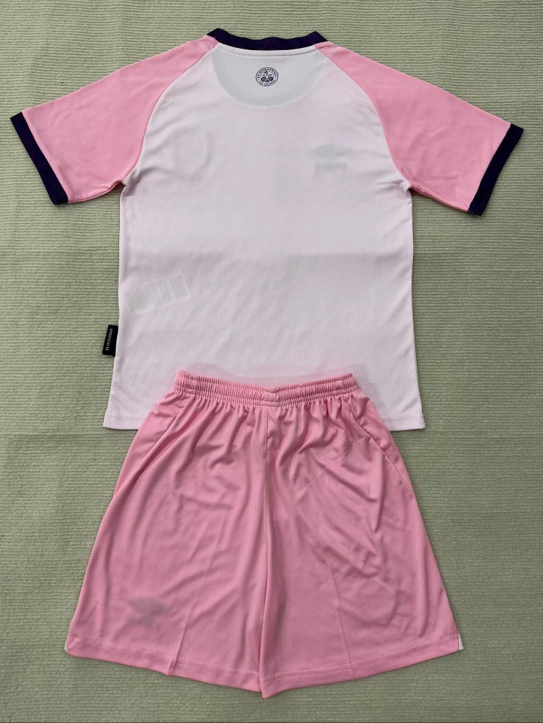 Bournemouth 25/26 White/PinkThird Kids Jersey Set