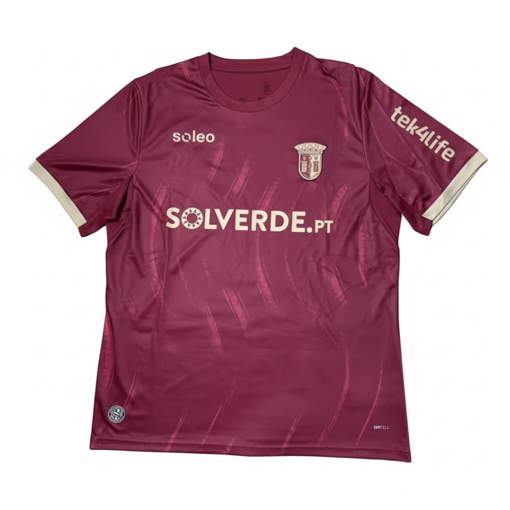Braga 26/27 Burgundy with Gold Third Jersey