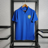 Brazil 1957/62 Vintage Retro Blue Away Jersey