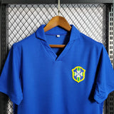 Brazil 1957/62 Vintage Retro Blue Away Jersey
