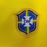 Brazil 1957 Vintage Retro Yellow Home Jersey
