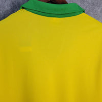 Brazil 1957 Vintage Retro Yellow Home Jersey