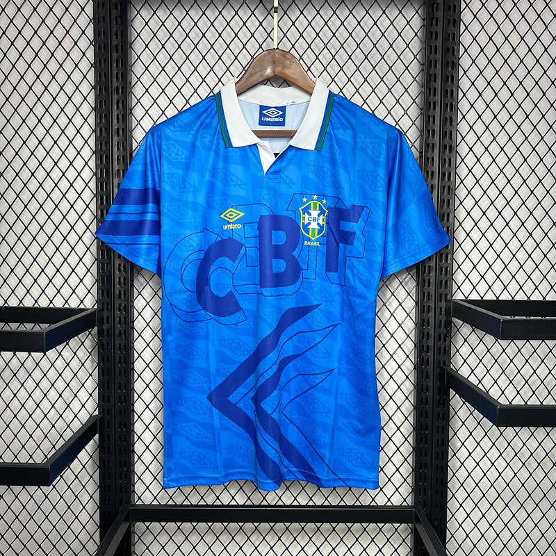 Brazil 1992 Vintage Retro Away Jersey