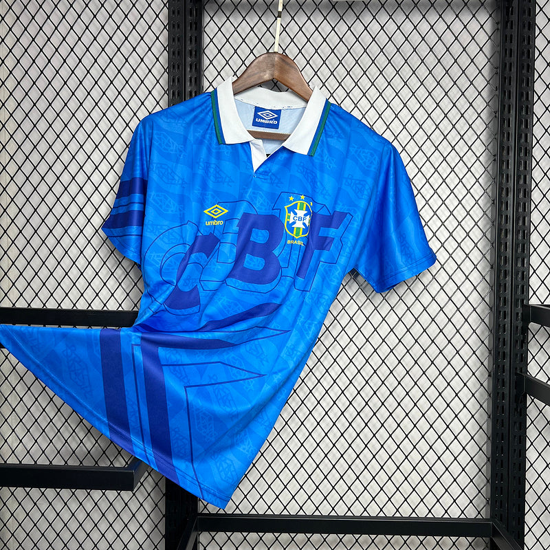 Brazil 1992 Vintage Retro Away Jersey
