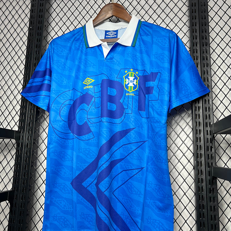 Brazil 1992 Vintage Retro Away Jersey