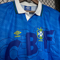 Brazil 1992 Vintage Retro Away Jersey