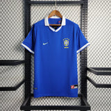 Brazil 1997 Vintage Retro Blue Away Jersey
