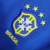 Brazil 1997 Vintage Retro Blue Away Jersey