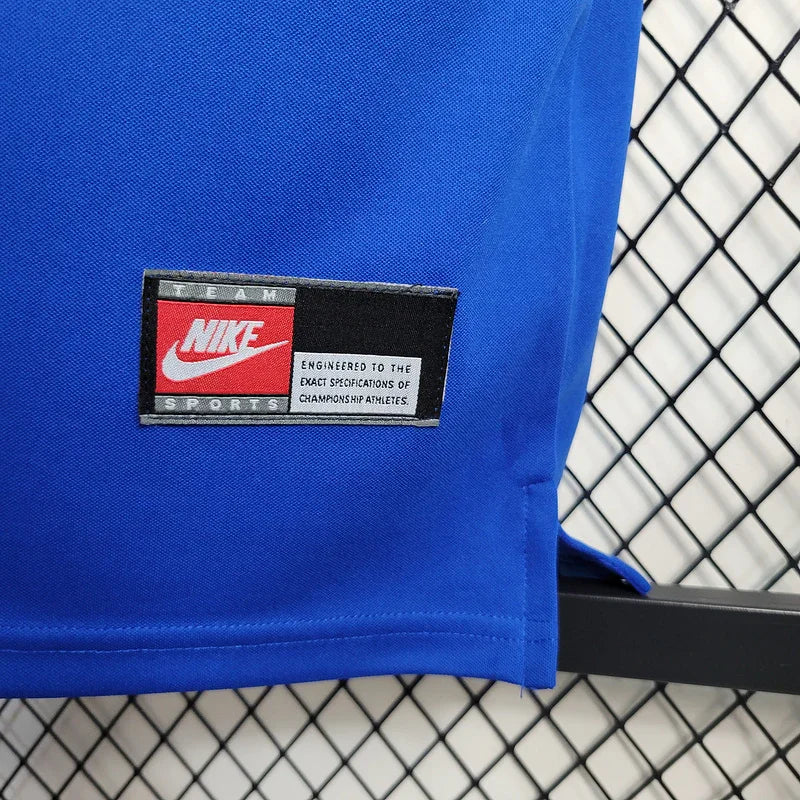 Brazil 1997 Vintage Retro Blue Away Jersey