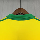 Brazil 1997 Vintage Retro Yellow Home Jersey