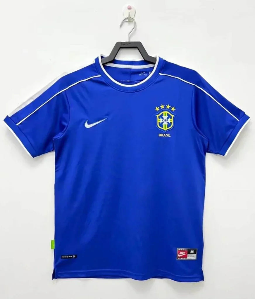 Brazil 1998 Vintage Retro Away Jersey