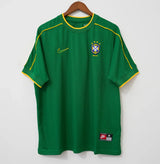 Brazil 1998 Vintage Retro Green Goalkeeper Jersey