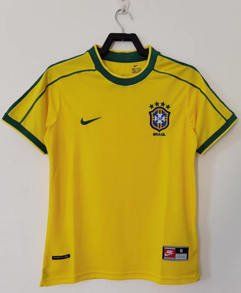 Brazil 1998 Vintage Retro Home Jersey