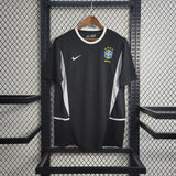 Brazil 2002 Vintage Retro Black Goalkeeper Jersey
